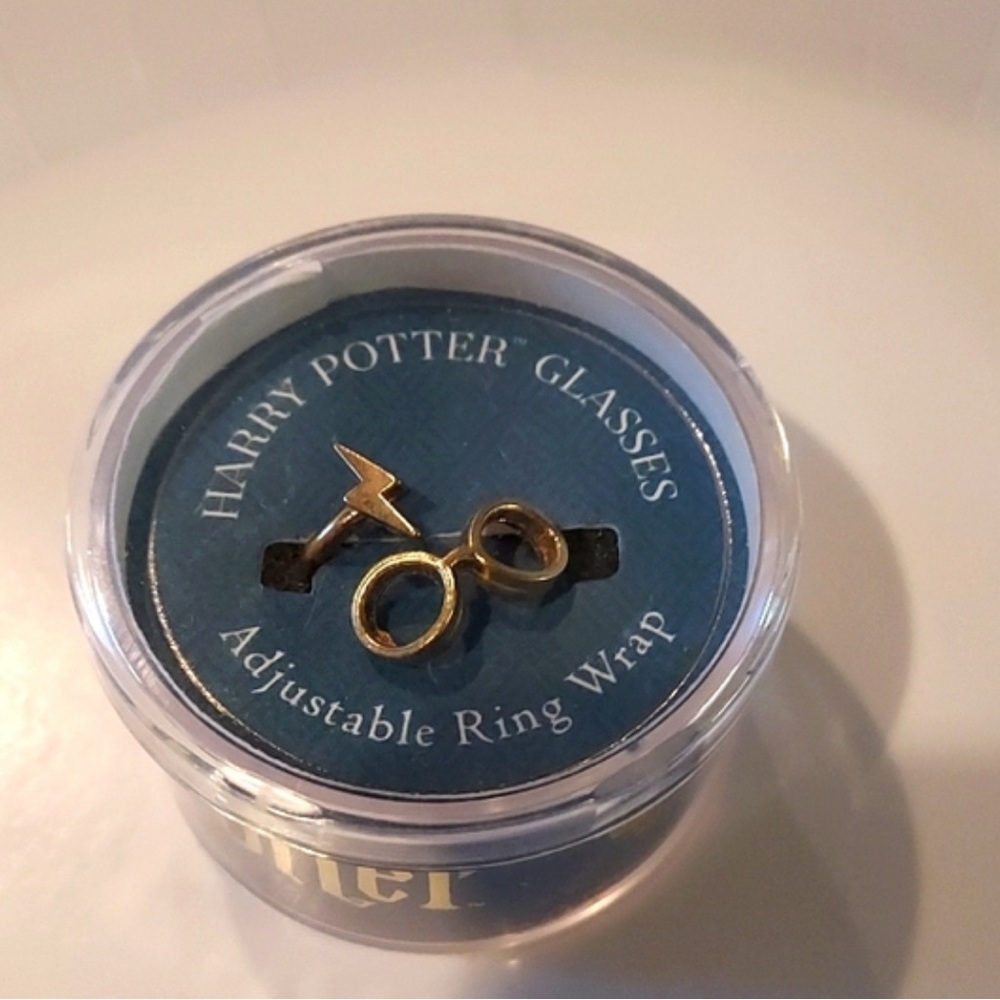 Harry Potter Glasses Adjustable Ring Wrap - Gold